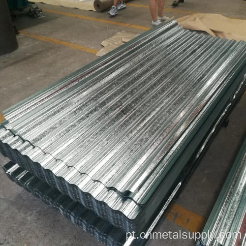 Placa de aço revestida com zinco GI Folha de coberturas galvanizadas